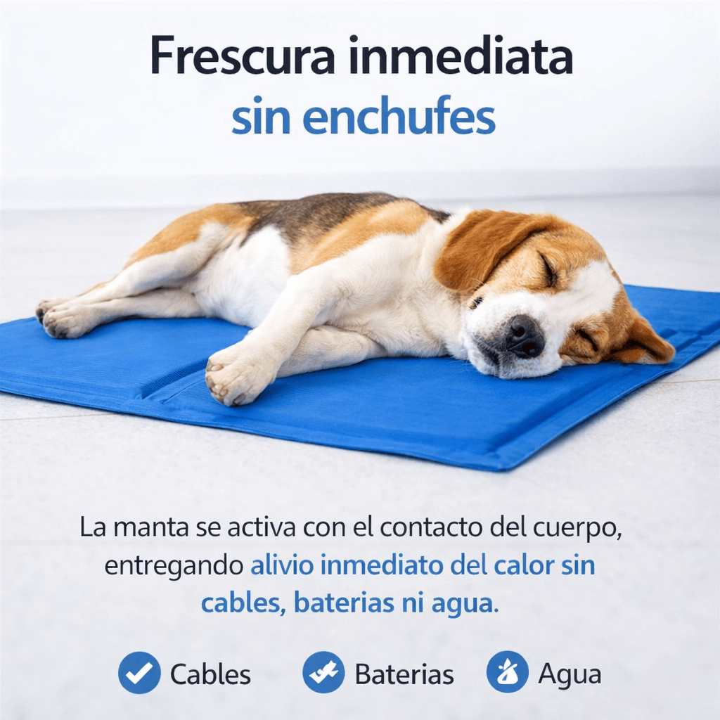 Manta Refrigerante para Mascotas – Frescura continua durante el día