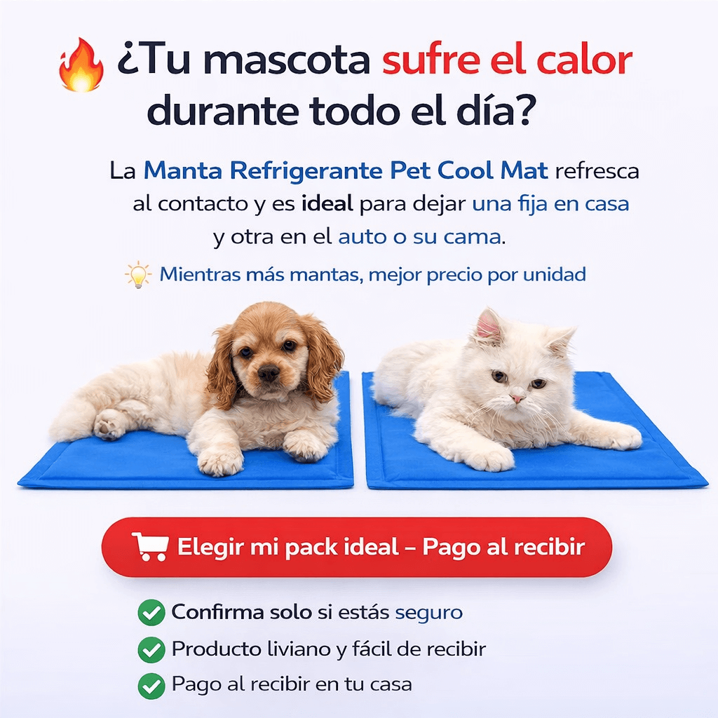 Manta Refrigerante para Mascotas – Frescura continua durante el día