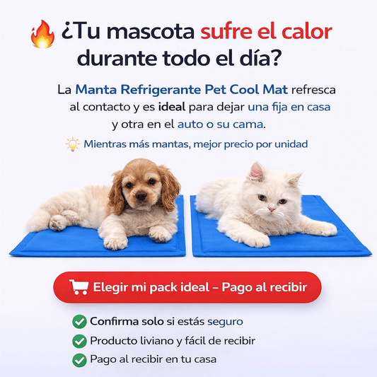 Manta Refrigerante para Mascotas – Frescura continua durante el día